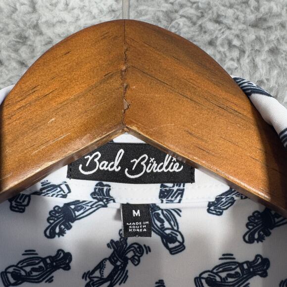 Bad Birdie The Players Men's Polo Golf Caddy By Day Short Sleeve Size Medium - Picture 4 of 9